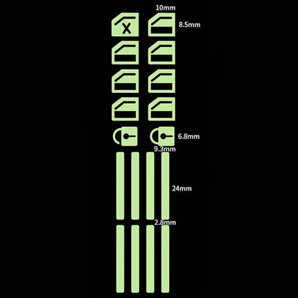 18 pcs/set Luminous Automobile Interior Stickers Universal Car Windows