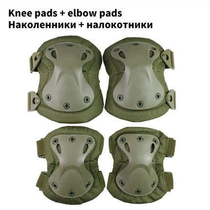Tactical Knee Pad Support Elbow Protector CS Military Army Airsoft