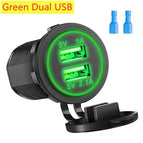 Green Dual USB