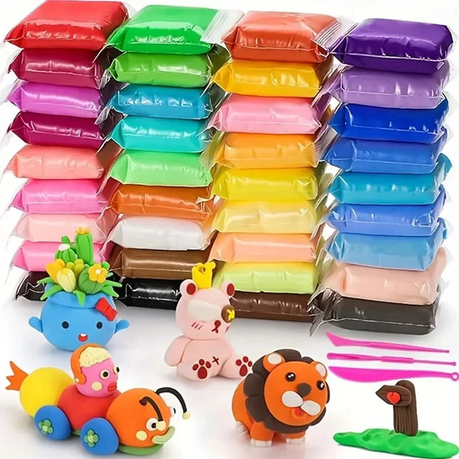 36  Color Clay Air-dried Clay Set, Ultra Light Plastic Clay with