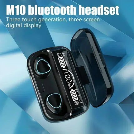 M10 Bluetooth Earphones Handfree LED Dispay Bluetooth Headphones HiFi
