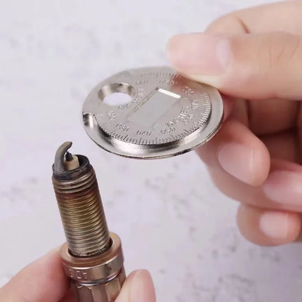 Coin- Type 0.6-2.4mm 0.02-0.10 Inch Spark Plug Gap Gauge Measurement