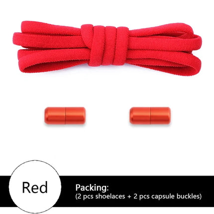 NEW Colorful Options Elastic laces Sneakers No tie Shoelace for Sports