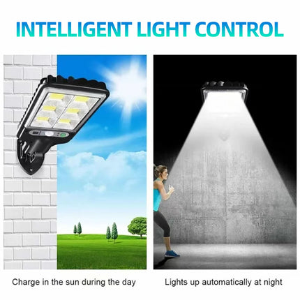 Solar Outdoor LED Wall Light with Human Body Waterproof 3modes