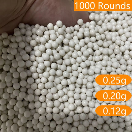 1000 Rounds Airsoft BB Balls 6mm 0.25g/0.2g/0.12g Paintball BB Bullets