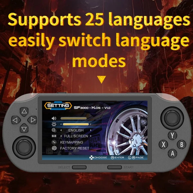 Handheld game consoles support emulators MAME,PS1, FC, SFC,MD.GB, GBC,