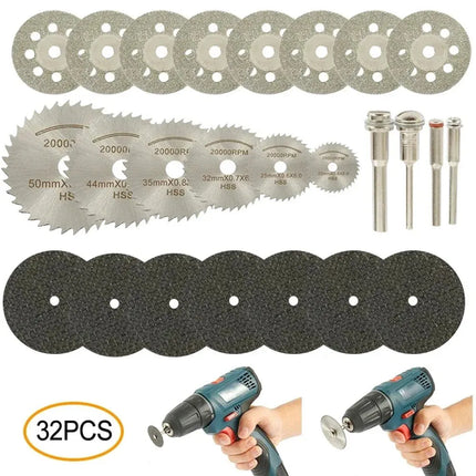 Diamond Cutting Disc HSS Mini Circular Saw Blade Set Sanding Grinding