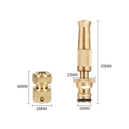 SCIMAKER Spray Nozzle Water Gun Brass High Pressure Direct Spray
