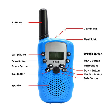 Itsok T388 Long Range walkie talkie  for Kids FRS  Free Licience Two