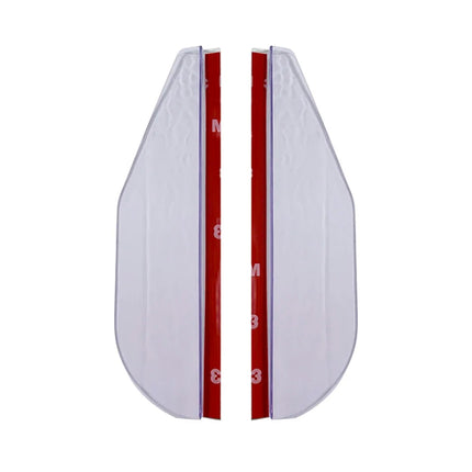 2PCS Car Rearview Mirror Rain Eyebrow Carbon Fiber Sun Visor Shade