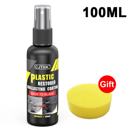 Car Plastic Restorer Back To Black Gloss Plastic Renovator Longlasting