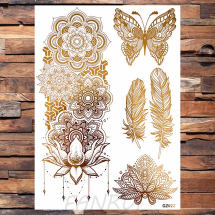 Realistic Elephant Moon Temporary Tattoos For Women Adult Fake