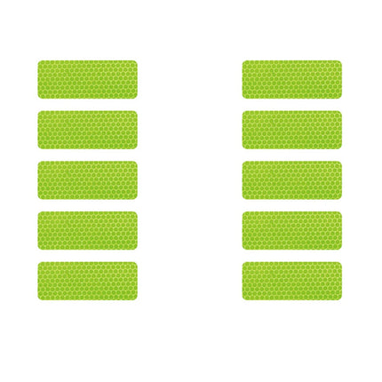 10PCS 3*8CM Car Reflector Safety Strip Stickers Auto Bumper bodywork