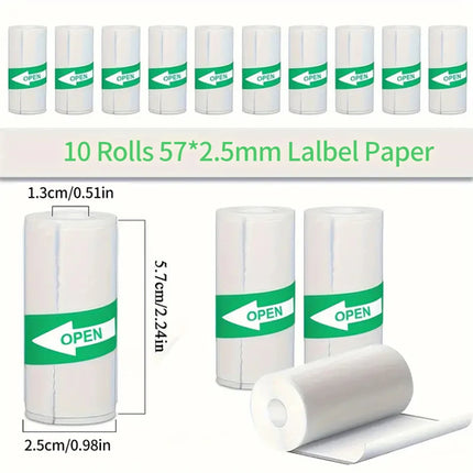 Mini-printer, Thermal Printer Ink-free Portable Sticker Printer