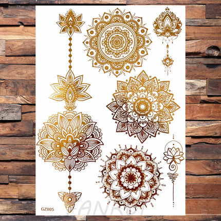 Realistic Elephant Moon Temporary Tattoos For Women Adult Fake