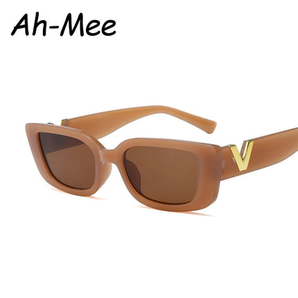 Fashion Rectangle Sunglasses Women Luxury Brand Vintage Small Frame