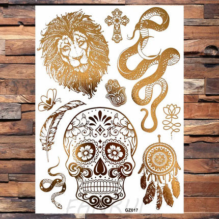 Realistic Elephant Moon Temporary Tattoos For Women Adult Fake