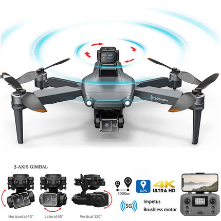 L600 PROMAX Drone 4K Professional 5G GPS HD 3-axis Gimbal Photography