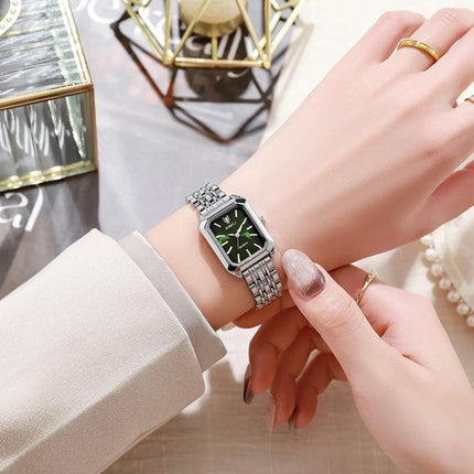 Fashionable Classic Five Bead Bracelet Watch Square Women's Fashion