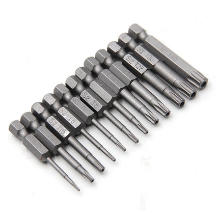 50-75-100mm Hollow Plum Blossom Extended S2 Screwdriver Set with