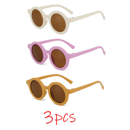 Children's sunglasses, inset style  round frame, 1-7 year old baby