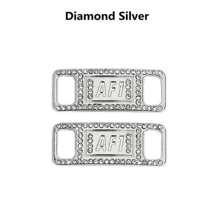 1Pair AF1 Diamond Shoe Charms Fashion Laces Buckle Quality Metal