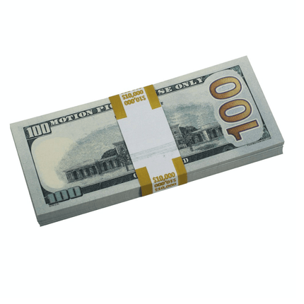 Make It Rain $10,000 Stacks With Money Gun - Full Print