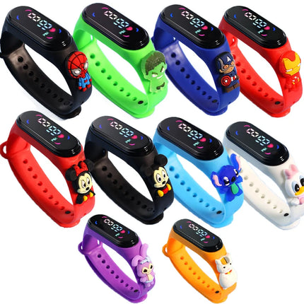 Fashion Mickey Children Watches For Girls Electronic Bracelet Sports