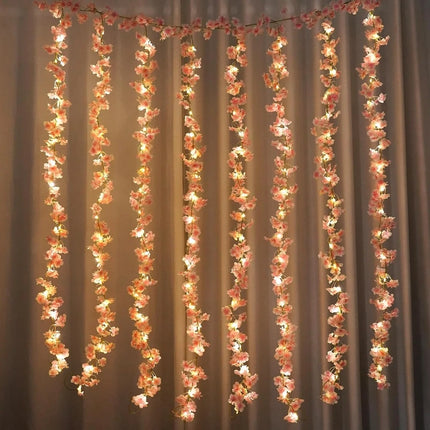 180CM Artificial Sakura Flowers Vine for Wedding Decoration Garden