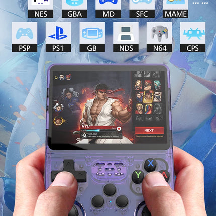 128GB R36S Retro Handheld Video Game Console 3.5Inch IPS Screen Player