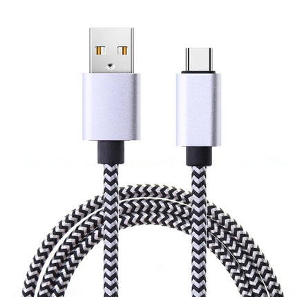 USB Type C Cable Date Sync 2.4A Fast 1M 2M 3M Charging Nylon Braided