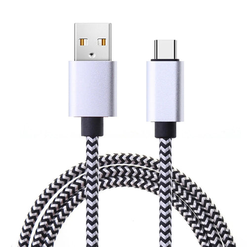 USB Type C Cable Date Sync 2.4A Fast 1M 2M 3M Charging Nylon Braided
