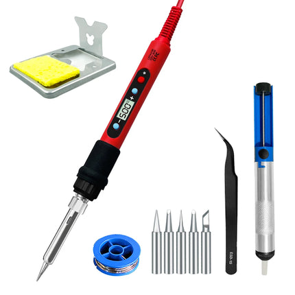 Digital Soldering Iron Set Kit 80W with ON/OFF Switch Adjustable