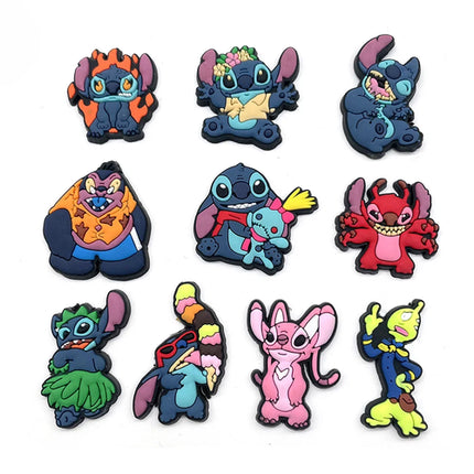 MINISO 42Pcs/Set Disney Stitch Shoe Charms DIY Shoe Buckle Accessories