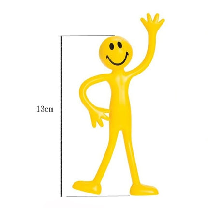 3 PCS Funny Kids Iron Wire Toy  For Adjustable Joints Smiley