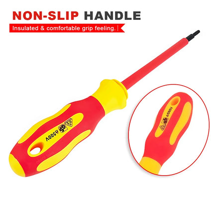 10Pcs Interchangeable Blade VDE Insulated Screwdriver Set with Case