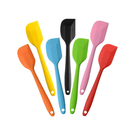 1PC Small Heat Resistant Integrate Handle Silicone Spooncolor Silicone