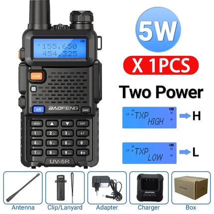 4PCS Baofeng 8W Dual Frequency High-Power Walkie Talkie 128CH Portable