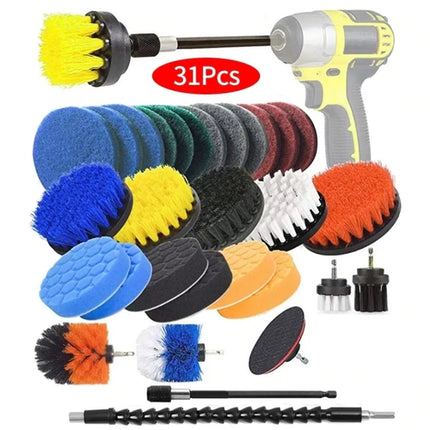 Electric Drill Brush Accessories A Set Of Electric Car Wash Brush Car