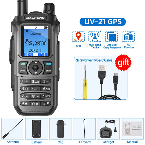 Baofeng UV 21 Pro Wireless Copy Frequency Walkie Talkie Long Range