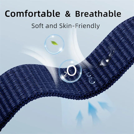 Nylon Loop For Apple Watch Band 44mm 40mm 45mm 41mm 42mm 38/45 mm