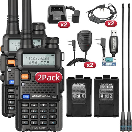 1/2PCS BaoFeng UV-5R 8W Tri-Power Walkie Talkie High Power Dual Band