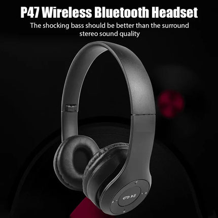P47 Wireless bluetooth headphone With Mic Headsets Stereo Sound