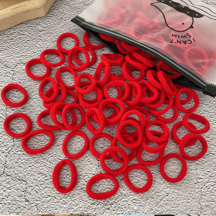 50/100Pcs Hair Bands for Children Colorful Nylon Scrunchie Hair Ties