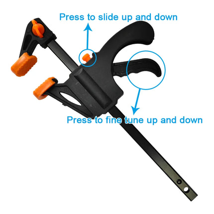 2pc 4 Inch Woodworking F-clip Nylon Quick Woodworking Clip Wooden