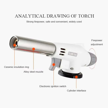 Camping Burner Flame Gun Hiking Flame Gas BBQ Camping Equipment Flame