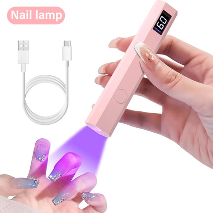 YIKOOLIN Convenient Handheld Nail Dryer Lamp UV/LED Nail Curing All