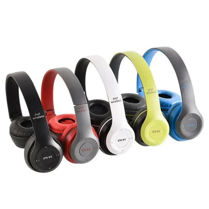 P47 Wireless bluetooth headphone With Mic Noise Cancelling Headsets