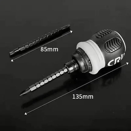 Mini Ratchet Screwdriver Magnetic Phillips Slotted Labor Saving
