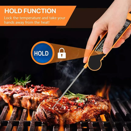 Foldable Digital Food Thermometer for Meat Water Milk Cooking Food